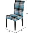 thumbnail image 7 of muroi Red Green Plaid Chair Covers for Dining Room Set of 6,Tartan Plaid Patternspandex Stretch Dining Room Chair Cover,Removable Washable Kitchen Parsons Chair Covers Seat Slipcovers, 7 of 7