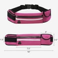 thumbnail image 2 of Waistband Running Belt for Phone Holder, Runner Pocket Pouch for Women Men Wallking Fitness Jogging Workout Gym Sports Travel Exercise Red, 2 of 7