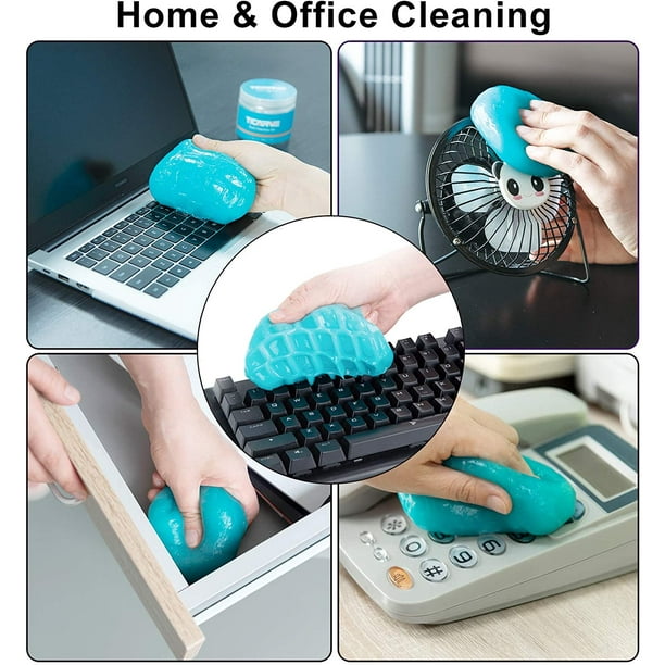 2pcs Dust Cleaning Mud,keyboard Cleaner Universal Sticky Slime For