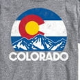 thumbnail image 3 of Instant Message - Retro Colorado Flag Mountains - Men's Short Sleeve Graphic T-Shirt, 3 of 6