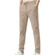 thumbnail image 2 of Pantalones largos de moda para hombre, color liso, con bolsillos, informales, pantalones largos de seda helada para hombre, 2 of 3