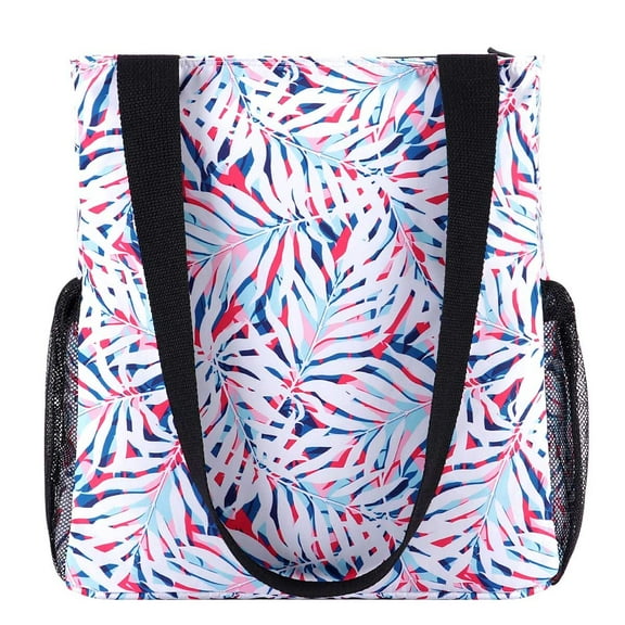 Phenas Women Floral Tote Bags Large Shoulder Bag Fashion Handbag with Zipper Closure for Gym Hiking Picnic Travel Beach