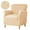 Beige, variant on Armchair Slipcovers Waterproof Sofa Chair Slipcovers 1-Piece Stretch Soft Chair Covers for Living Room Anti-slip Modern Solid Furniture Protector