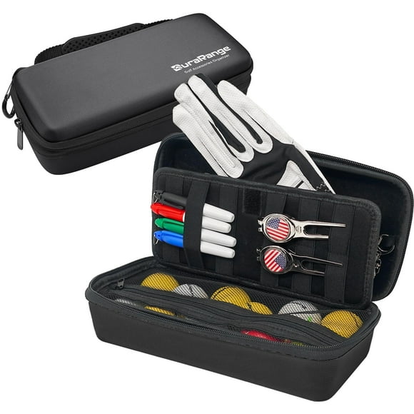 Funda organizadora portátil DURARANGE para guantes de golf, color negro
