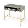 thumbnail image 4 of Butler Specialty Perilla Black And White Bone Inlay Writing Desk, 4 of 10