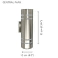 thumbnail image 2 of Xtricity - Outdoor Wall Light, 12.99 '' Height, Brushed Nickel Finish, 2 of 3