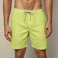 thumbnail image 4 of Ramiter Mens Swimsuit Mens Swim Trunks with Compression Liner Stretch Beach Shorts Quick Dry with Pockets Board Shorts(Green,M), 4 of 9