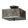 thumbnail image 6 of Meyda Tiffany 23982 Tall Pines 2 Light 14-1/2" Wide Flush Mount Ceiling Fixture - Café, 6 of 7