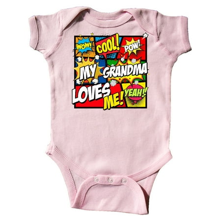 

Inktastic My Grandma Loves Me Gift Baby Boy or Baby Girl Bodysuit