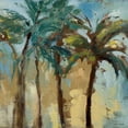 thumbnail image 2 of Loreth, Lanie 20x20 Black Ornate Wood Framed with Double Matting Museum Art Print Titled - Island Morning Palms Square II, 2 of 4