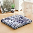 thumbnail image 5 of 22 Inch Square Meditation Pillow, Dutch Velvet Boho Floor Cushion for Yoga and Reading, 5 of 7