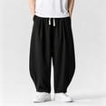 thumbnail image 2 of AnuYalue Sweatpants for Men Casual Loose Workout Pants Big and Tall Breathable Trousers Elastic Waist Solid Jogger Pants, 2 of 10