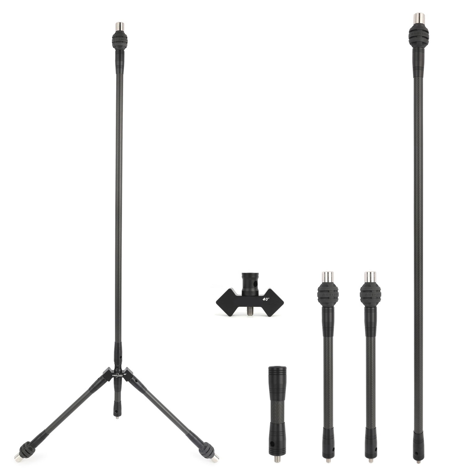 Multi Length Carbon Fiber Stabilizer for Archerys Enthusiasts Compound Bows Stabilizer Recurve Bows Balances Rod Set