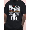 thumbnail image 1 of [Afroamericano | Moda 3D] Camiseta afroamericana de moda 3D para el Día del Padre | Patrón de padre, hijo e hija, manga corta | Camiseta deportiva para hombre y mujer, talla grande, 1 of 6