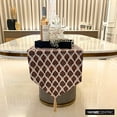 thumbnail image 4 of Brown Decorative 4 - 6 Seater Table Runner (14 x 64 inch) | Modern Cotton Animal Table Linen | Animal Pattern, Beaded Hand Embroidery Table Runner for Party, Dining Table Décor - Untamed Grace, 4 of 10