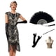 thumbnail image 2 of Vestido de noche de una pieza con borlas estilo Gatsby, sin mangas y lentejuelas, vestido de fiesta, 2 of 4