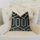 thumbnail image 2 of Almohada de lujo Plutus Geometric Lattice color Crema Negro doble cara 45 x 45 cm, 2 of 2