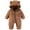 Brown, variant on Coerni New Born Fleece Hooded Crawling Suit Cute Baby Bear Shape Jumpsuit Baby Boy Girl Cute Furry Hood Romper Winter Clothes