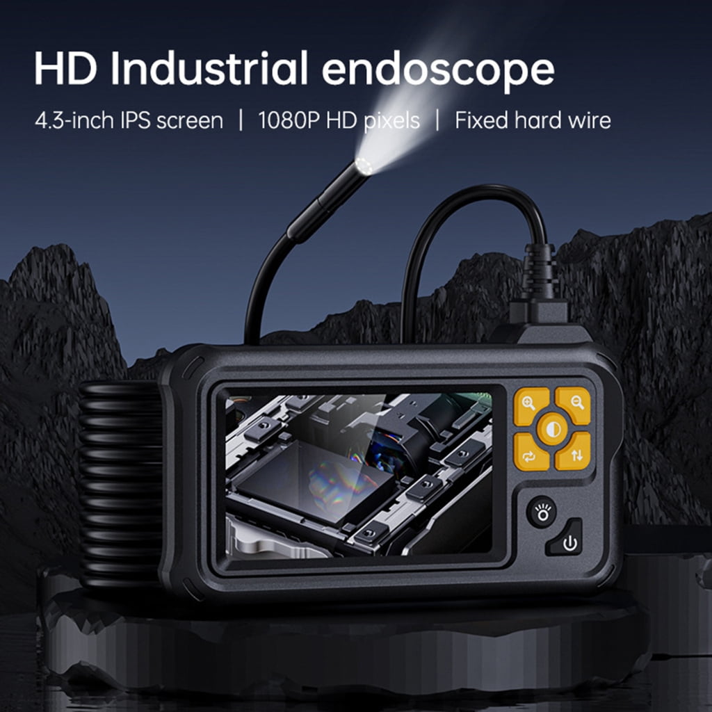Handheld Borescope 8 LED Illuminates 4.3inch LCD Display Inspection for Machinery Pipe Erosion Checks