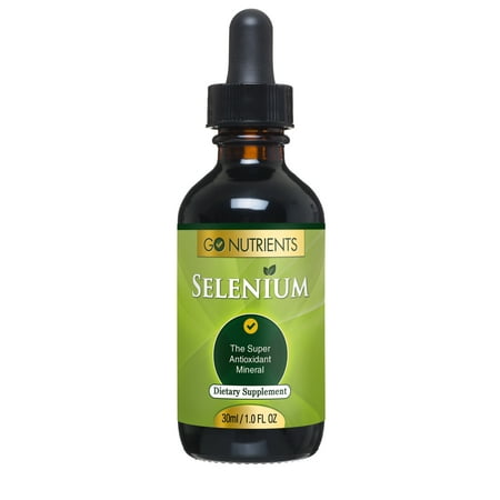 Go Nutrients Selenium 200mcg Supplement, 1 oz