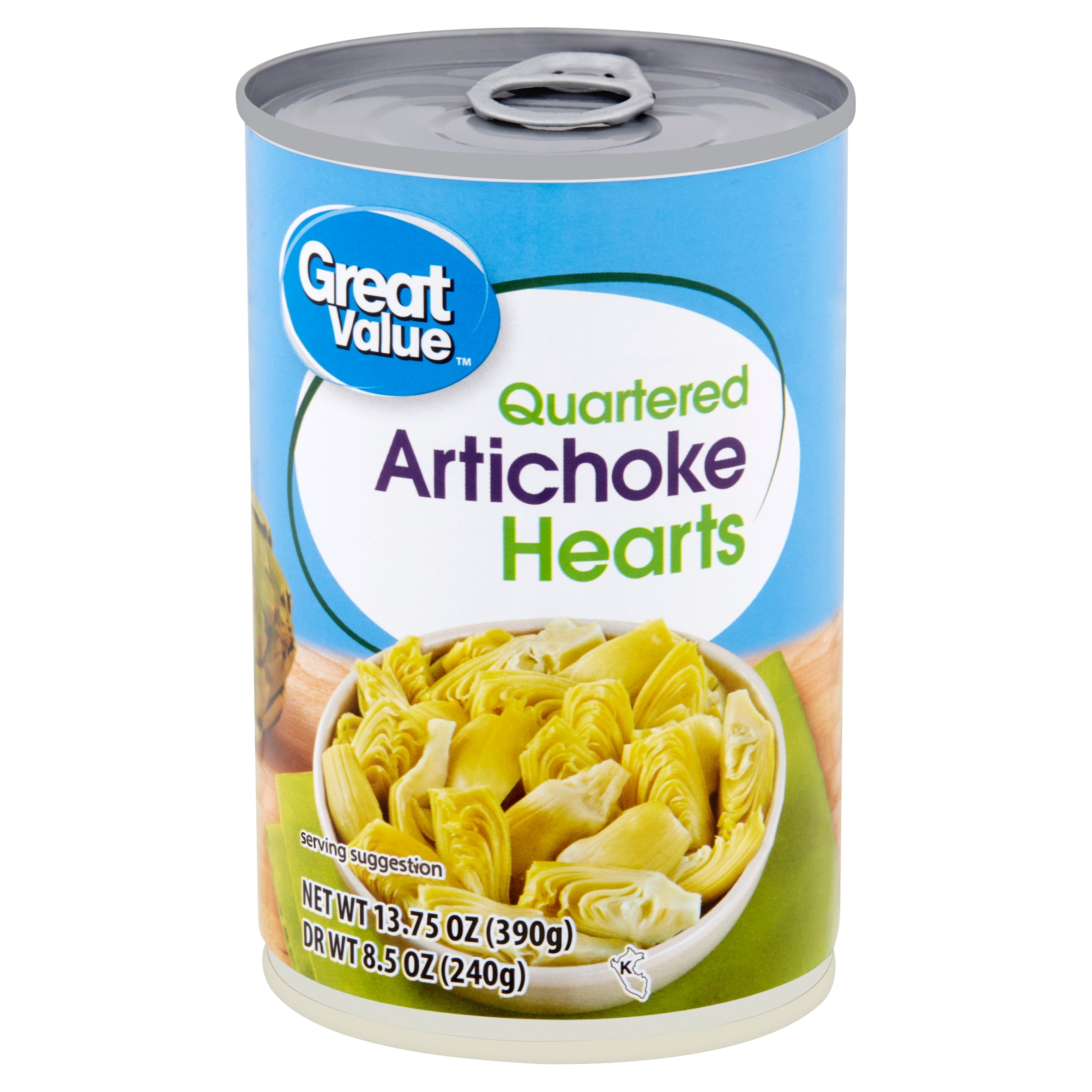 Great Value Quartered Artichoke Hearts 13 75 Oz Walmart Com Walmart Com