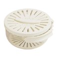 thumbnail image 4 of Cuenco para lavar frutas y verduras con asa, organizador para refrigerador, colador de alimentos Blanco, 4 of 9
