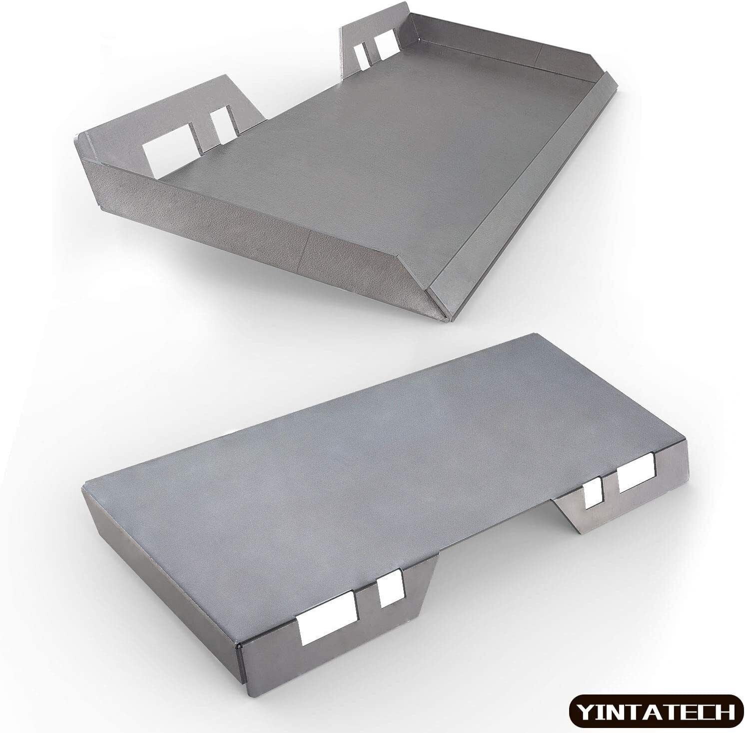 RVNI Tractors Attachments 1/4" Skid Steer Mount Plate Adapter Loader Thick Steel Tractors Bucket Quick Attach Plate