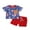 Blue, variant on Bagilaanoe 4th of July Clothes for Toddler Baby Boys Short Sleeve Stars Stripes Print T-shirt Tops + Shorts 6M 12M 18M 24M 3T Kids Independence Day Outfits 2pcs Short Pants Set