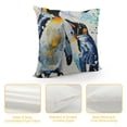 thumbnail image 4 of Creowell Decorative Throw Pillow Cover,Watercolor Penguin Mom and Baby  Throw Pillow Case Cushion Cover Home Décor Sofa Decorative Pillow  White, 4 of 5