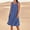 Blue, variant on Women's Solid Color Casual Sleeveless Linen Loose Fitting Dress with Pockets Comfortable Breathable Summer Dress, Limited Time Offer Under 10 Dollars