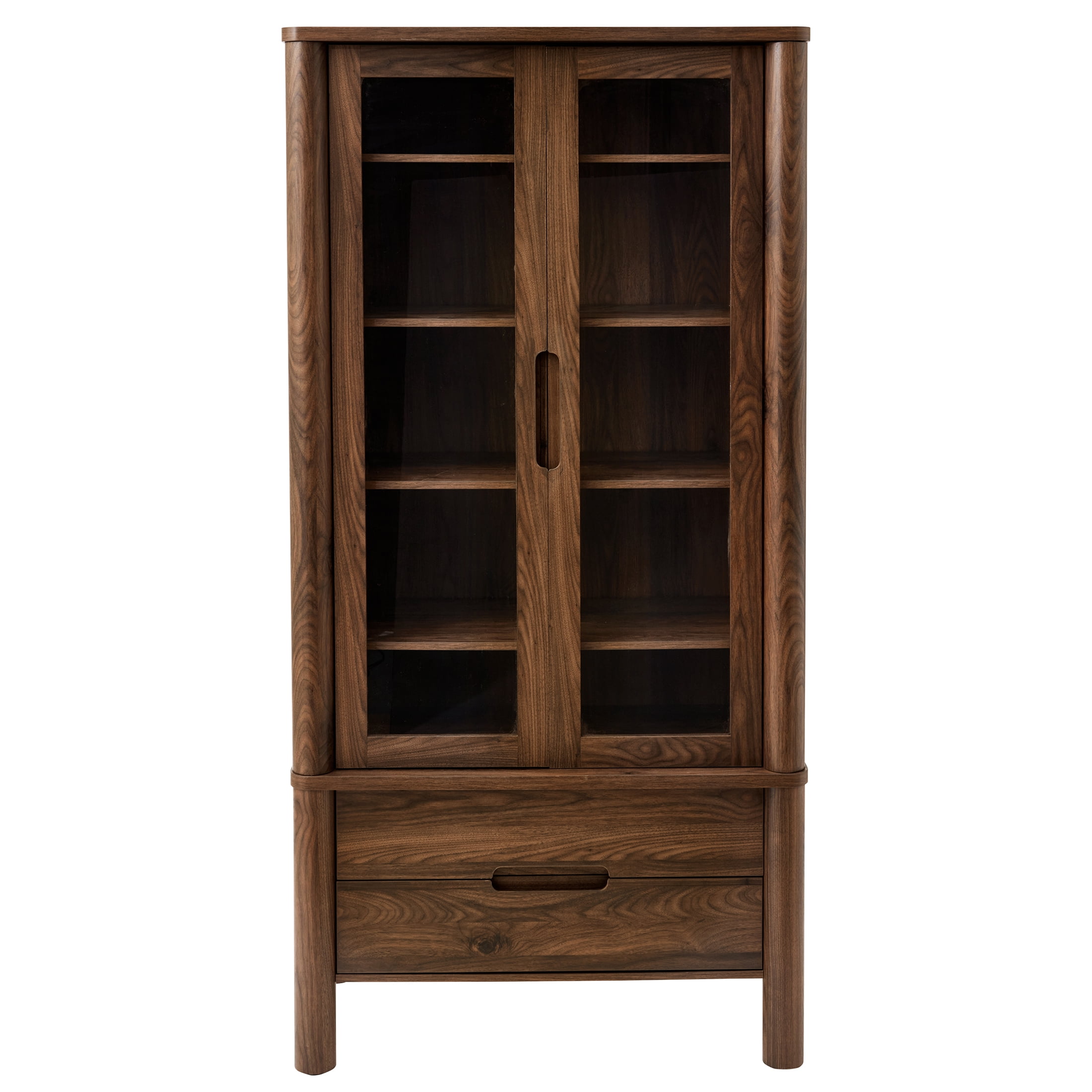 Better Homes & Gardens Adlin China Cabinet, Walnut Finish