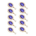thumbnail image 5 of 10 broches de diamantes de imitación, corona de seis pétalos, broche de perlas de ópalo, alfileres para ropa, zapatos, bolsos, accesorios para el cabello, decoración, 2,3x4,5 cm, perla de ópalo azul, 5 of 5