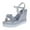 Silver, variant on Holiday Savings Deals! Kukoosong Wedge Sandals for Women Open Toe Casual Shoes Rhinestone Comfortable Platform Wedge Sandals Shoes Silver 38