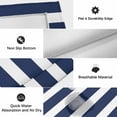 thumbnail image 6 of Outdoor Rug 3x5 ft Navy Blue Stripes Outdoor Large Area Rug Non Slip Rubber Simple Striped Front Door Mat RV Rug Camping Carpet Patio Outdoor Rugs for Backyard Balcony Deck Porch Indoor, 6 of 9