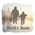 thumbnail image 2 of Personalized Sports Wall Decals for Boys Room - Dad And Son Hunting Boys Bedroom With Easy Installation Instructions Custom Name Sticker - Size: 20 In x 20 In, 2 of 5