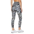 thumbnail image 5 of RBX Active Women's 7/8 Length Black Printed Workout Yoga Leggings, 5 of 5