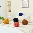 thumbnail image 7 of Petrella Knot Pillow Ball Round Throw Pillows Home Decor Cushion Decorative Throw Pillows Lambswool Light Gray 8 Inch, 7 of 7