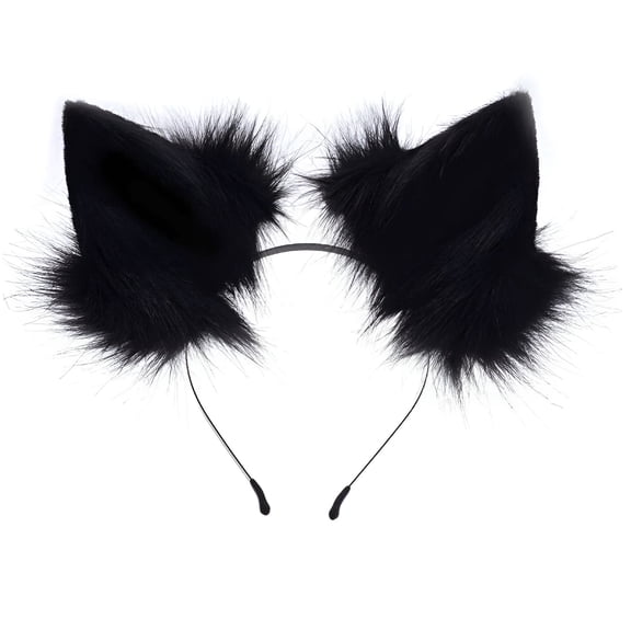 TELOLY Handmade Wolf Ears Headband Party Accessories Athletic Headband Men Head Ties for Women Headbands Athletic Workout Headbands for Men 90S Headbands for Men Sweatband Youth Runners Sweat Band