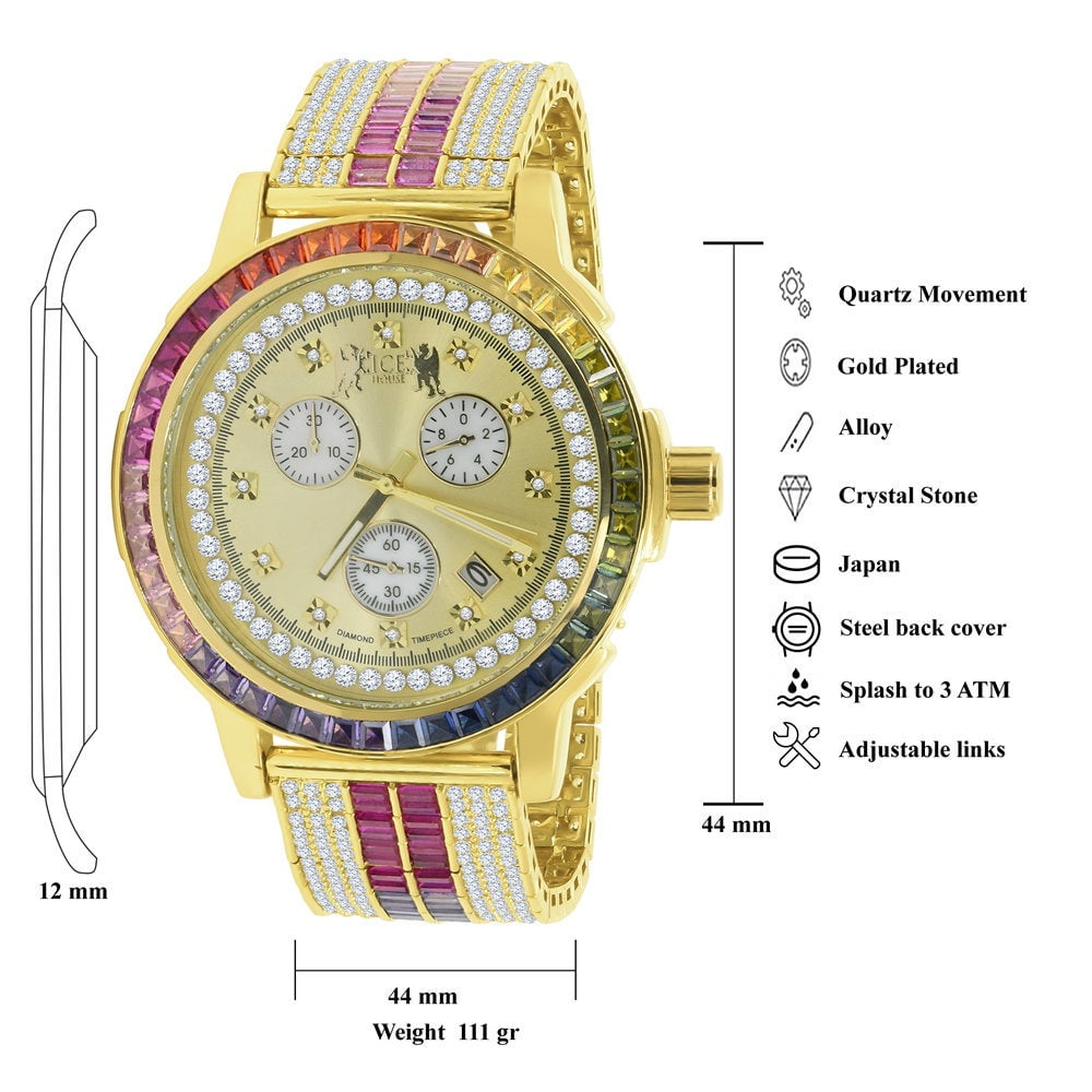 iced out citizen watch