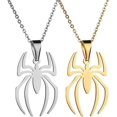 thumbnail image 1 of Collar con colgante de araña de acero inoxidable ligero Spiderman Cha, 1 of 5
