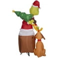 thumbnail image 4 of Chimenea inflable navideña con diseño de Gemmy Grinch and Max, 1,7 m de altura, 4 of 6