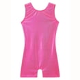 thumbnail image 5 of WAYUTE Girls Romper Crewneck Sleeveless Solid Color Stretchy Seamless Gymnastics Dance Outfits Leotard for Toddler Kids Casual Dailywear, 5 of 5