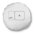 thumbnail image 1 of Keyboard Symbol ctrl A Art Deco Fashion Round Throw Pillow Home Decoration Cushion, 1 of 3