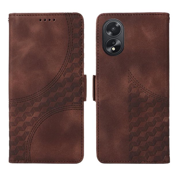 Funda GANGXUN para OPPO A18 4G con diseño acolchado elegante, cuero PU, protección total y ajuste preciso