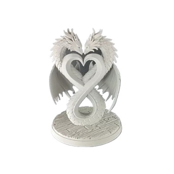1PC Dragon Love Sculpture Valentine's Day Gift 3D Printing Gift
