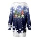 thumbnail image 4 of Vestidos Casuales Para Mujer 派对 Vestido Casual de Manga Larga Con Cuello Redondo y Estampado Navideño de Moda de Otoño E Invierno Para Mujer, 4 of 4