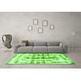 thumbnail image 3 of Ahgly Company Indoor Rectangle Abstract Green Modern Area Rugs, 7' x 10', 3 of 4