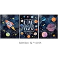 thumbnail image 2 of Dino Outer Space Decor: Astronaut Space Wall Art for Kids Bedroom, Toddler Room, Playroom, 2 of 6