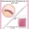 thumbnail image 4 of Microbrush 300/600/1200 pzs, Aplicador Cepillo para Extensión de Pestañas, Micro Bastoncillos, Labios, Varitas de Mascara, Punta 1.5/2/2.5mm, 4 of 5