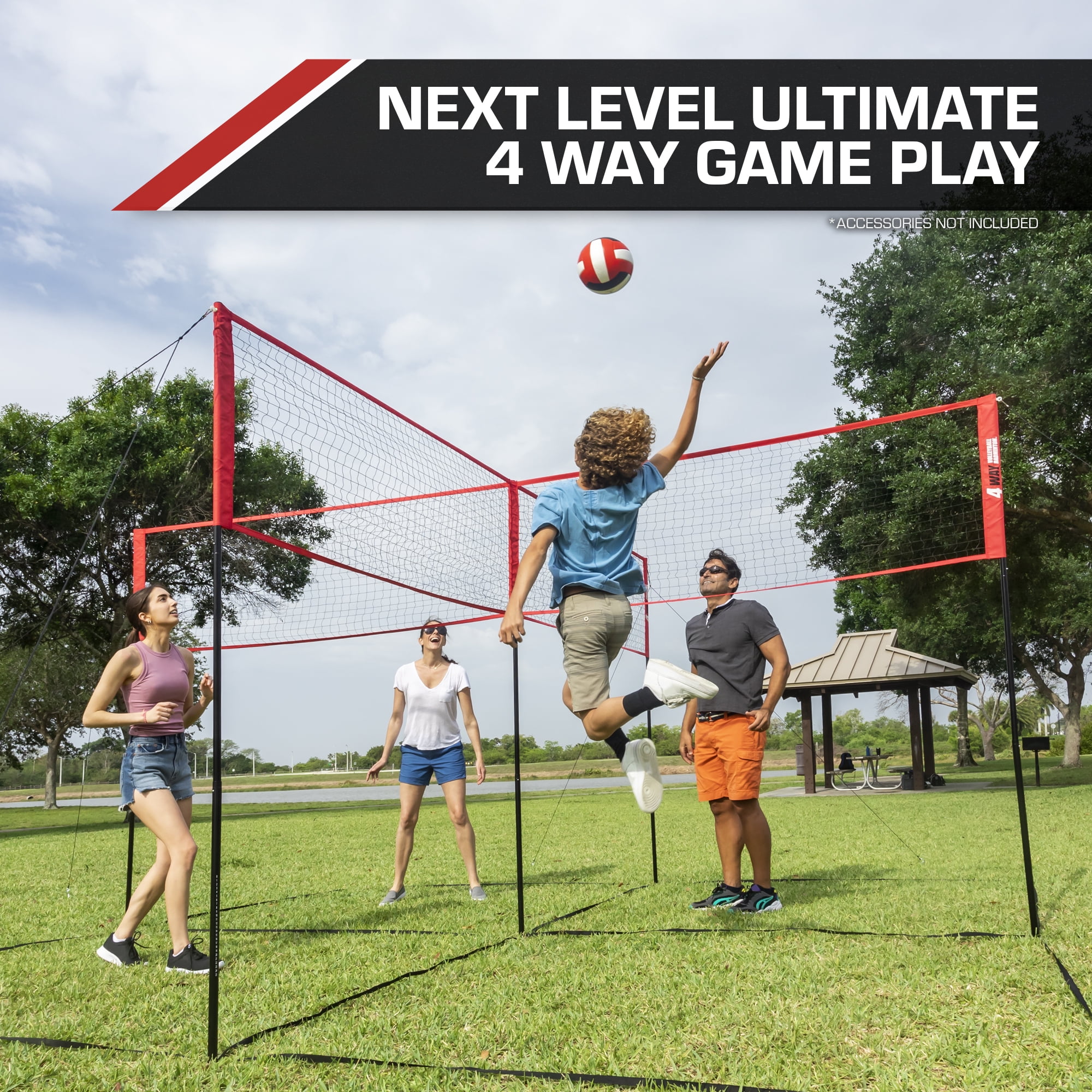EastPoint Sports 4-Way Badminton Volleyball Net